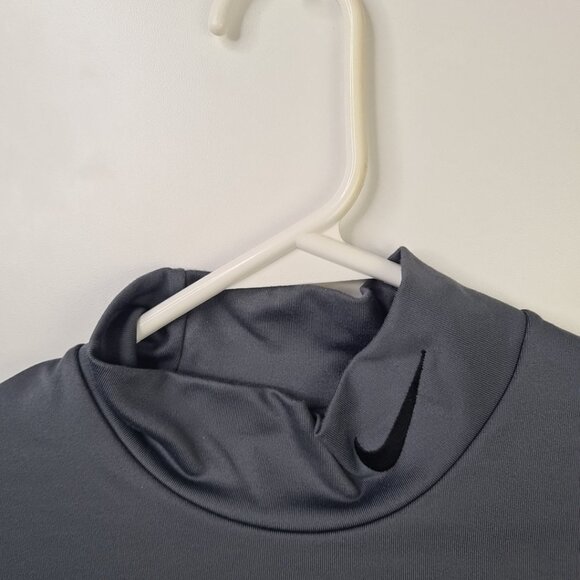 Nike Pro Men's Dri-FIT Fitness Mock Neck Long-Sleeve Top Size M Fitted - Picture 3 of 10